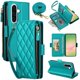 thumbnail image 1 of Para Samsung Galaxy A36 /A56 5G Funda Tipo Cartera con Bloqueo RFID, Funda de Teléfono Tipo Bolso Cruzado con 9 Ranuras para Tarjetas, Bolsillo con Cierre y Correa Desmontable, Verde, para Galaxy, 1 of 9