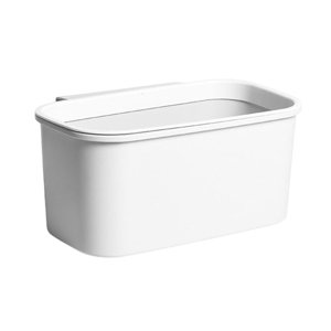 Magideal - Bote De Basura Colgante, Herramientas De Limpieza Del Hogar Contenedor De Basura, Mini Cubo De Basura De Cocina Para Puerta De Gabinete Encimera Dorm Gris