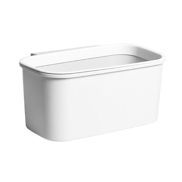 Bote de basura colgante, Herramientas de limpieza del hogar Contenedor de basura, Mini Cubo de basura de cocina para puerta de gabinete Encimera Dorm Gris