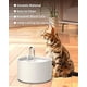 thumbnail image 4 of Fuente de agua de cerámica para gatos Kenepet de 2,2 litros con filtración de 4 etapas, 4 of 8
