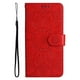 thumbnail image 5 of Funda tipo cartera FOXDOCK para iPhone 16 Pro , diseño girasol en relieve, cuero PU, cierre magnético, soporte y tarjetero, 5 of 5