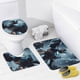 thumbnail image 4 of Robocop theme 4 piece Shower Curtain Set With Rugs Waterproof Bathroom Decor Set Includes Bath Mat U shaped Rug Toilet Lid Cover And Curtain With Hooks, 4 of 6