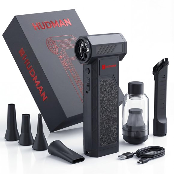 Soplador/Aspiradora sin cable Hudman LLC 138000 RPM 8000 mAh