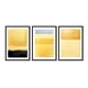 thumbnail image 1 of Set de Cuadros Triple Abstracto Solar con Marco Negro, 1 of 1