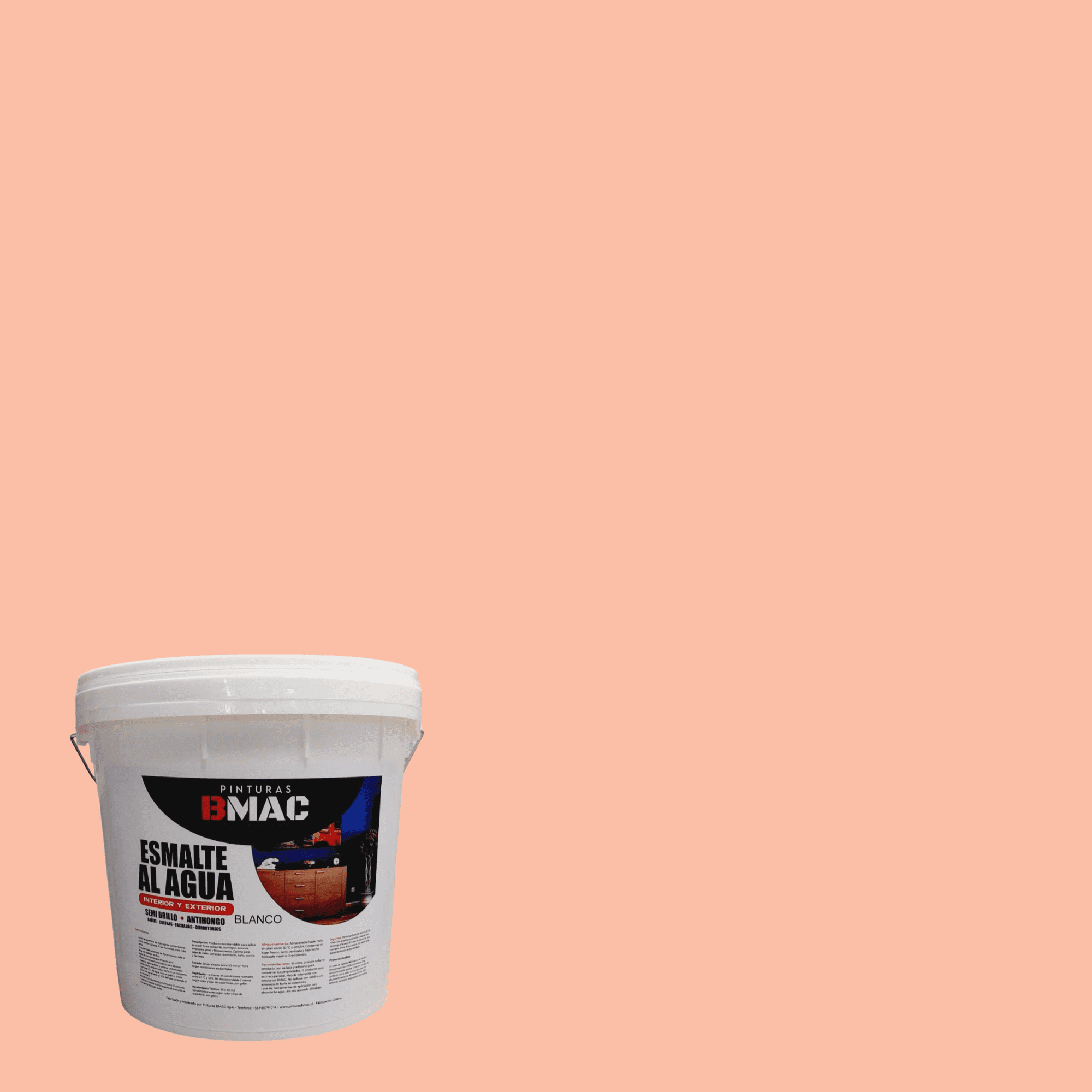 Bmac - Esmalte Al Agua Damasco Semibrillo Tineta 4g