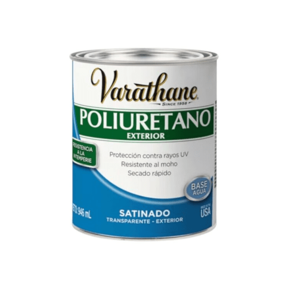 Pintura Poliuretano Varathane Satinado Exterior 946ML