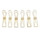 thumbnail image 1 of Clips de clips de clips de metal de cola larga de metal hueco 6 piezas 5.3x2cm oro, 1 of 5