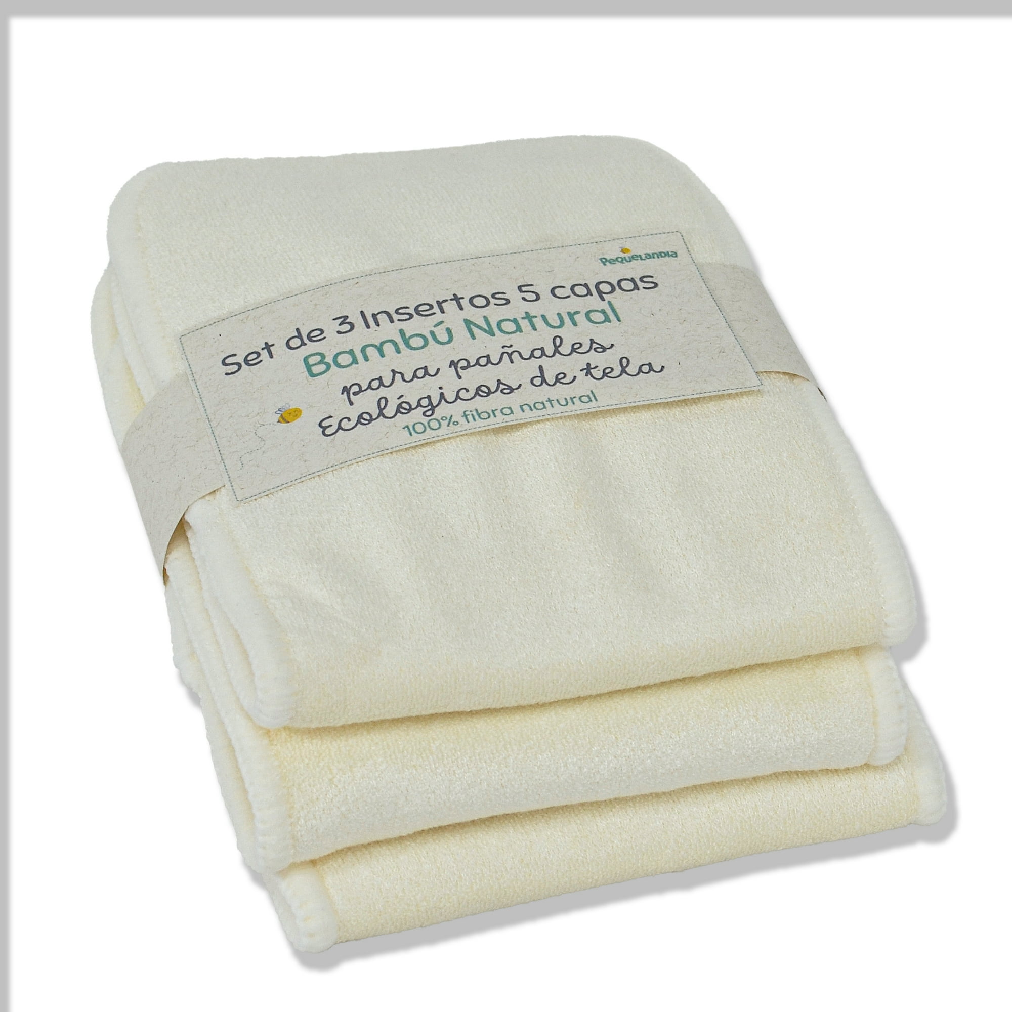 Pequelandia - Set 3 Insertos Bambú Natural