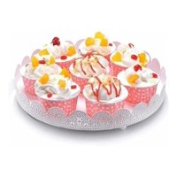 Genérico - Bandeja Redonda Bandeja Decorativa Bandejas Cupcake 30 Cm