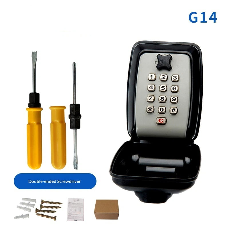 Xusx111 - Caja De Cierre De Llave Para El Exterior, Caja De Cierre Resistente Impermeable De Montaje En Pared Para La Llave De La Casa, Caja De Cierre De Seguridad De Gran Capacidad De Combinación De