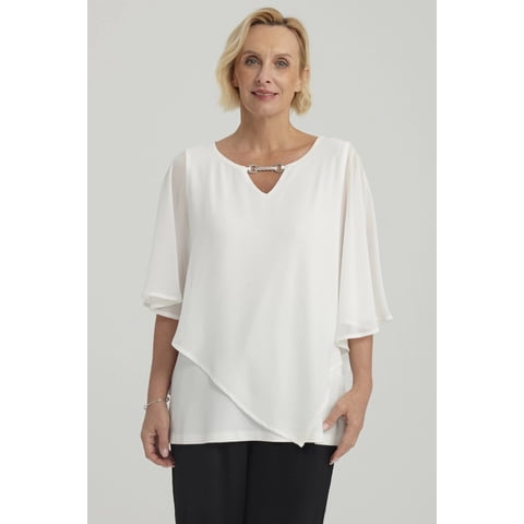 Fashionspark - Polera Mujer Sin Hombros Y Pabilo Crudo