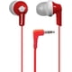thumbnail image 1 of Auriculares Panasonic ErgoFit RP-HJE120-R con cable, conector de 3,5 mm, rojo, 1 of 8