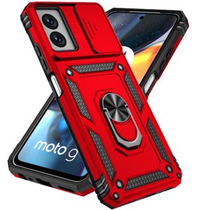 Estuche Gangxun Para Motorola Moto G Power 2024, Soporte Giratorio 360°, Estilo Mecánico Y Magnético
