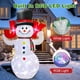 thumbnail image 3 of Muñeco de nieve inflable navideño HIGSEEU de 2,4 m con luces giratorias, 3 of 9