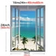 thumbnail image 4 of 1pc Beach Window Poster,creative Idea Poster,Wall Art,Wall Decor, Canvas Art, Fun Illustration Painting, Wall Art Painting, Canvas Wall Art,for Home Living Room Bedroom Bar Coffee Shop Decor, No Fram, 4 of 4
