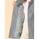 thumbnail image 5 of INSPIRE CHIC Abrigo de Mujer de Largo Medio con Cuello Mao, Abotonado, Abrigo de Invierno con Bolsillos Inclinados y Forro Completo Gris M, 5 of 6