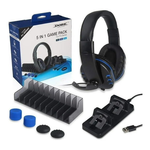 Dobe Pack Gaming Y Protector 5 En 1 Para Ps4