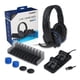 thumbnail image 1 of Pack Gamer 5 En 1 Ps4 Audifono-cargador-cable-mic-grip-cable azul, 1 of 5