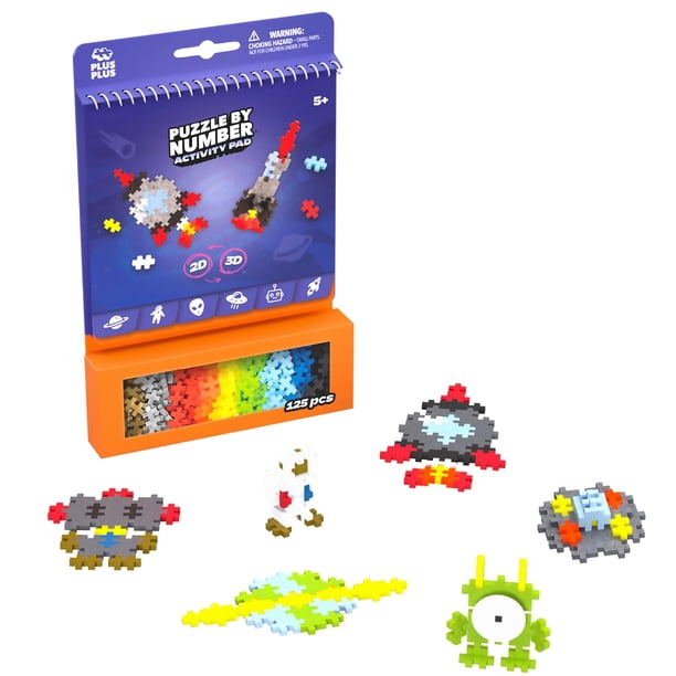Espacio para almohadilla de actividades Puzzle Plus Plus By Number para niños de 5 a 12 años