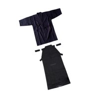 Ioensy - Conjunto De Uniforme De Kendo, Hakama De Kendo, Transpirable, Ninjas, Judo, Kimono Japonés, Hakama, 180 Cm, Azul Y Negro