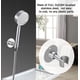 thumbnail image 4 of Soporte para cabezal de ducha BokWin de acero inoxidable, ajustable 360°, 4 of 7