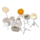 thumbnail image 2 of Pintado A Mano 1:64 Rock Music People Figura Dioramas Fairy Garden Movie Props Black Drum Set, 2 of 5