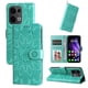 thumbnail image 3 of Funda tipo cartera FOXDOCK para OPPO Reno 14F 5G , diseño girasol en relieve, cuero PU, cierre magnético, soporte y tarjetero, 3 of 5