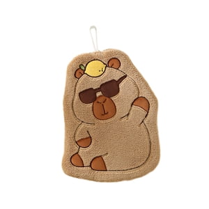 Bothyi - Divertida Toalla De Mano Colgante De Capibara, Toalla Absorbente Para Vajilla, Dormitorio, Patrón De Limón