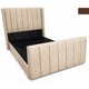 thumbnail image 1 of cama 1,5 plazas, doble respaldo premium, acanalado, color beige, 1 of 2