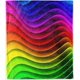 thumbnail image 1 of Rainbow Throw Blanket Lightweight Plush Flannel Fleece Blanket with Colorful Wavy Stripes Print Pattern for Couch Sofa Bed Travel All Season Blanket for Kids Adults Twin/Double, 1 of 5