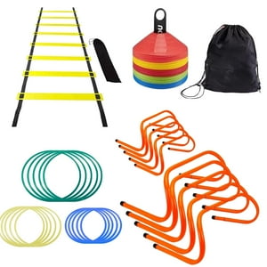 Auckland Outdoor - Set Entrenamiento Deportivo Destreza Coordinacion. 77 Piezas Multicolor