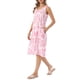 thumbnail image 4 of INSPIRE CHIC Vestido sin mangas bohemio con estampado Ikat para mujer, vestido casual midi con bolsillos, rosa empolvado, talla L, 4 of 6