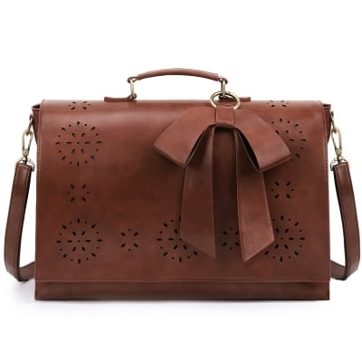 Ecosusi - Maletín Bow Para Laptop 15.6 Café