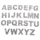 thumbnail image 2 of Parches De Letras Para Planchar, Apliques Del Alfabeto Para Accesorios De Bricolaje, Chaquetas Plateadas, 2 of 5