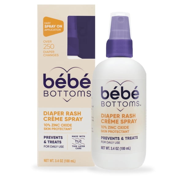 Crema para dermatitis del pañal en aerosol Bébé Bottoms, 100 ml, para bebé