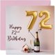 thumbnail image 1 of Tarjeta de cumpleaños Stuff4 con globos y burbujas para 72 cumpleaños, 5.7 pulgadas, 1 of 7
