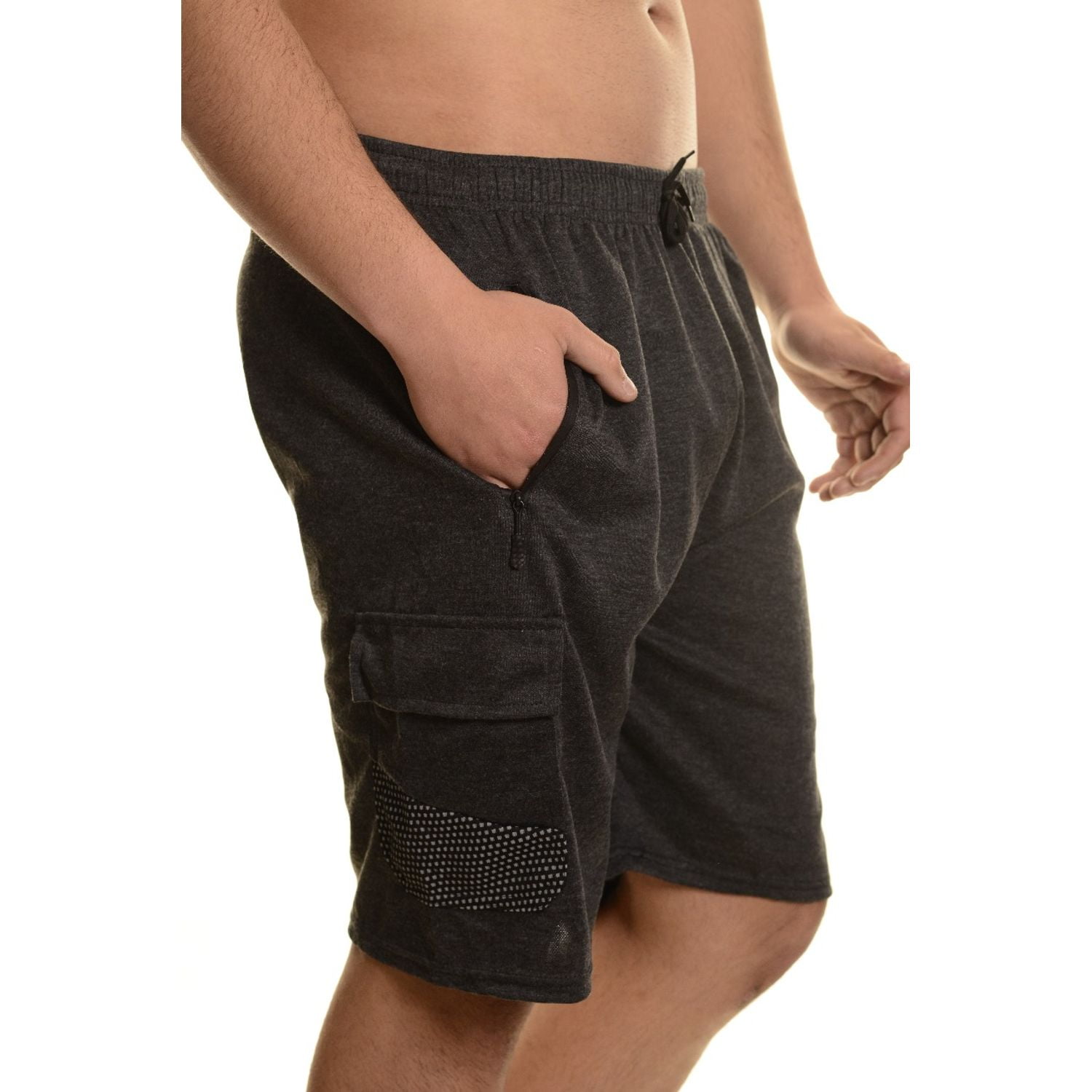 Likeshop - Short Deportivo Cargo Hombre Bolsillos Cierre 7006