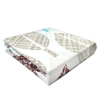 Doral - Sábanas Micro Piel Durazno 2.5 Plazas Hoja Amarilla