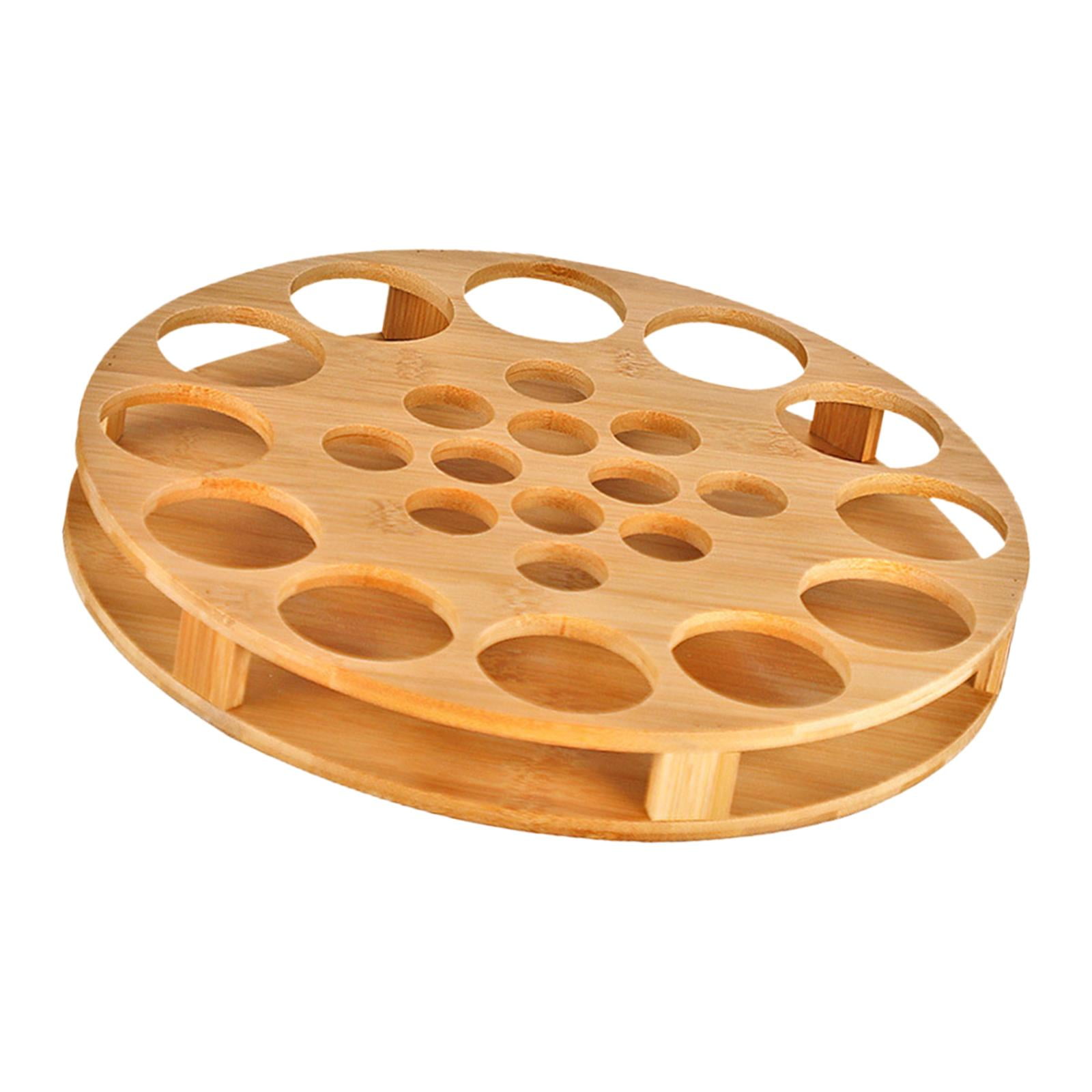 Bothyi - Bandeja De Vaso De Cerveza Para Copa De Vino Bandeja De Servicio Para Bar Bambú