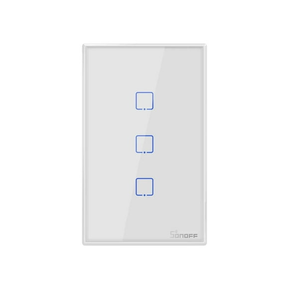 Interruptor de Pared WiFi Sonoff de 3 Canales