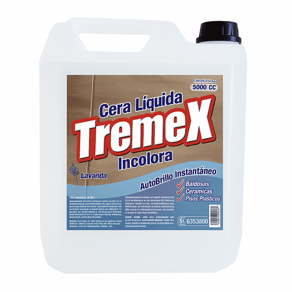 Cera Liquida Tremex Autobrillo Incolora 5L