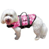 Chaleco Salvavidas Para Perros Pawz Pet Products, Color Rosa, Talla Mediana