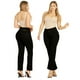thumbnail image 2 of JEANS FLARE PUSH UP ACAMPANADO LEVANTA COLA CORTE COLOMBIANO ESCULTOR NEGRO 38, 2 of 3