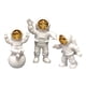 thumbnail image 4 of Figuras De Astronautas Modernas Estatua De Astronauta Estante Hecho A Mano Decoración Coleccionable Dorado, 4 of 5