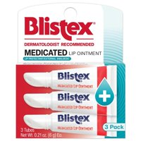 Pomada Para Labios Blistex Medication, 6 Ml, Alivia El Herpes Labial, Paquete De 3