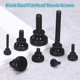 thumbnail image 5 of Uxcell Tornillos de Pulgar Moleteados M5x20mm, Tornillos de Cabeza Plana de Acero Negro Recubiertos de Zinc con Perillas de Agarre de Hombro Sujetadores de Rosca de Apriete Manual, 15 Piezas, 5 of 7