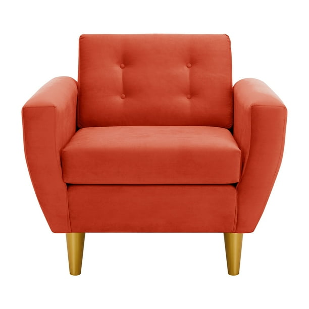 Sofa Bote 1c Felpa 01 Naranja