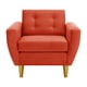 thumbnail image 1 of Sofa Bote 1c Felpa 01 Naranja, 1 of 6