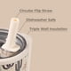 thumbnail image 3 of Botella de agua HydroJug Traveler de 1,2 L con asa y pajita abatible, 3 of 6