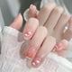 thumbnail image 2 of 24 pcs Glossy Pink Cloudy Press On Nails - Easy to Apply and Remove False Nails for Women, 2 of 2